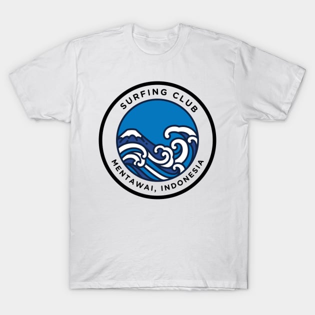 Mentawai surfing club T-Shirt by lazarous